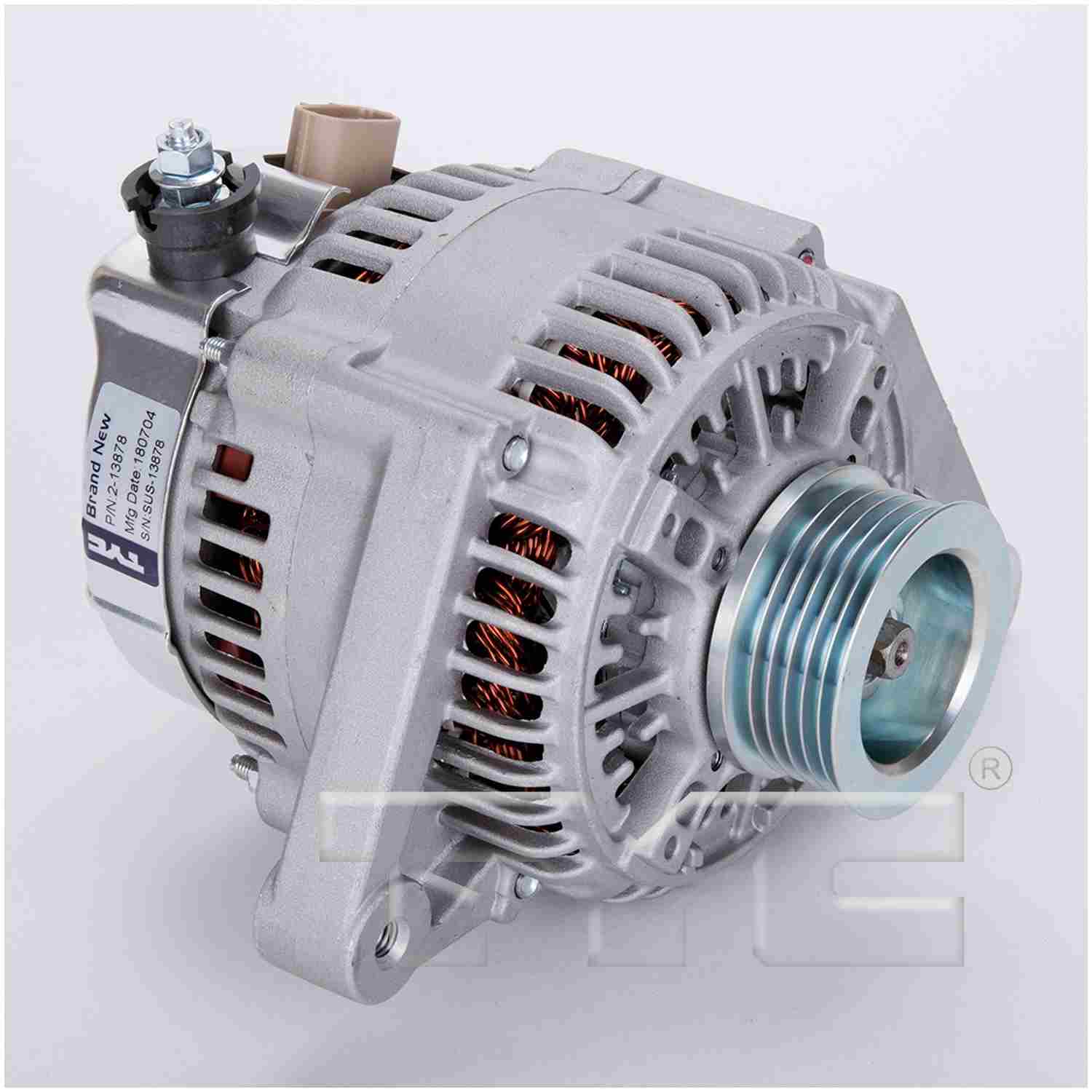 TYC Alternator  top view frsport 2-13878