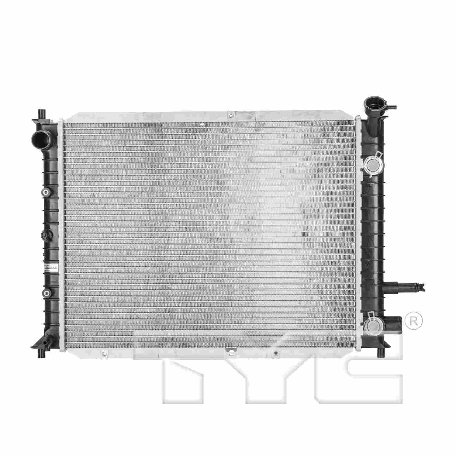 TYC TYC Radiator  top view frsport 2140