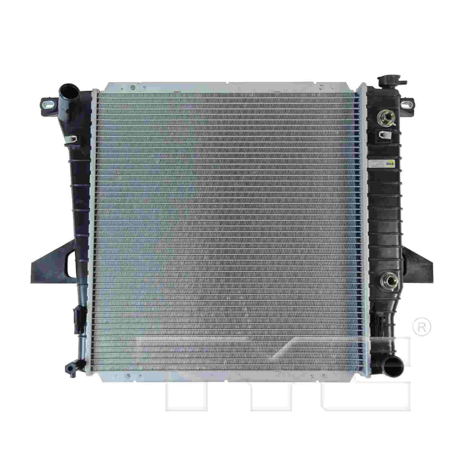 TYC TYC Radiator  top view frsport 2172