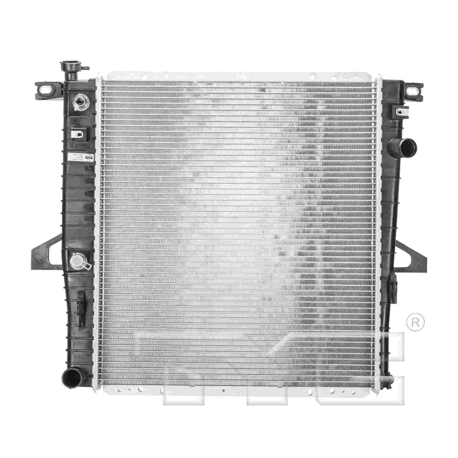 TYC TYC Radiator  top view frsport 2173