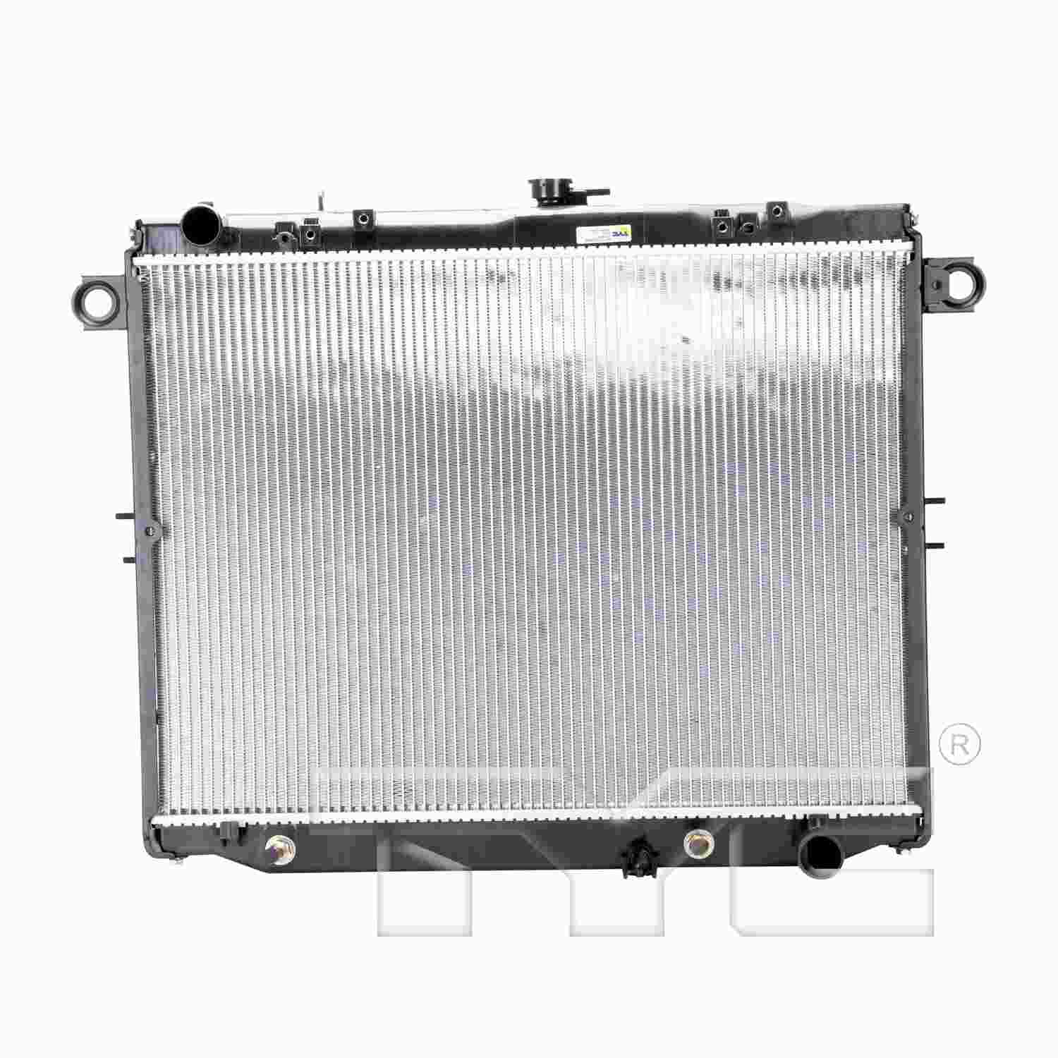 TYC TYC Radiator  top view frsport 2282