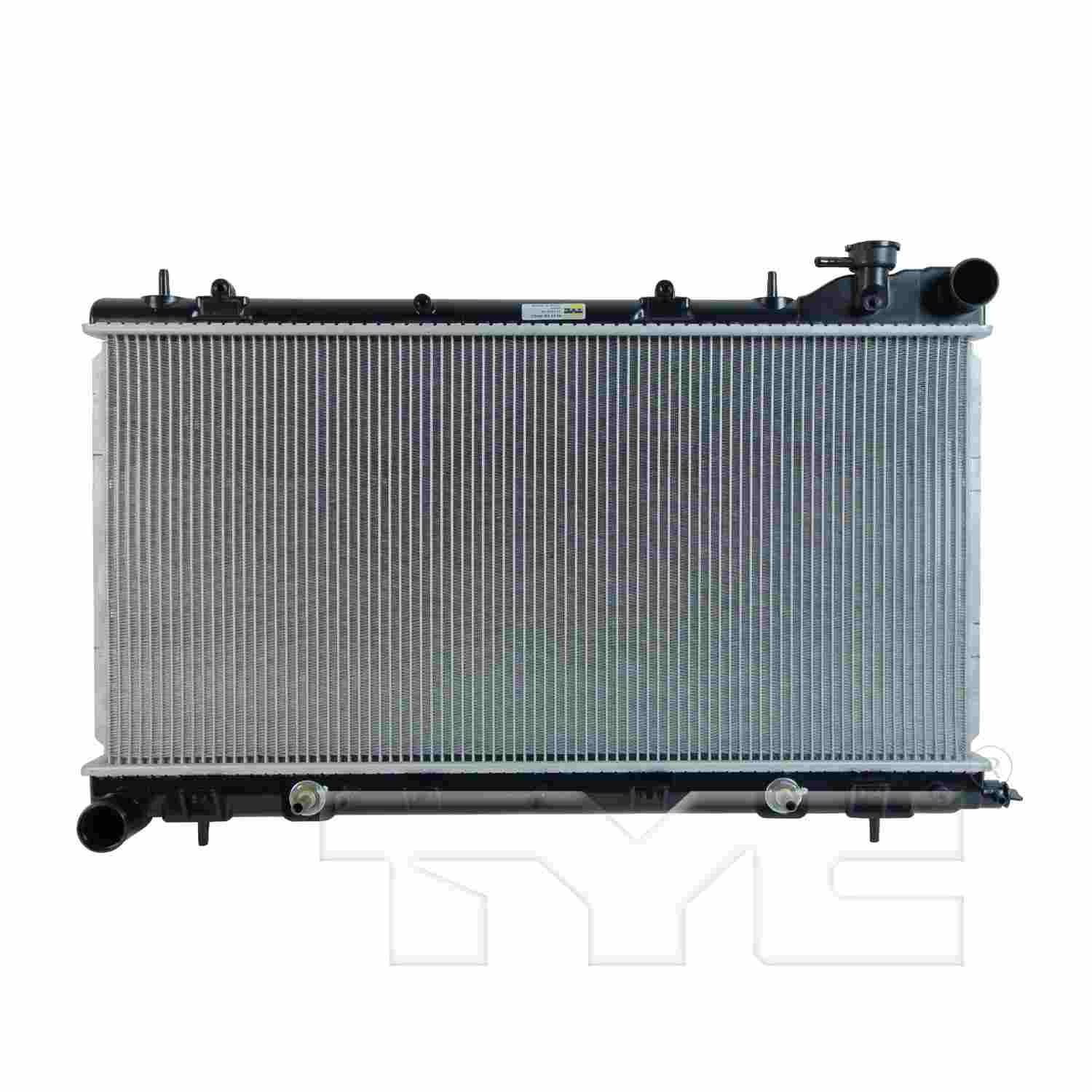 TYC TYC Radiator  top view frsport 2402