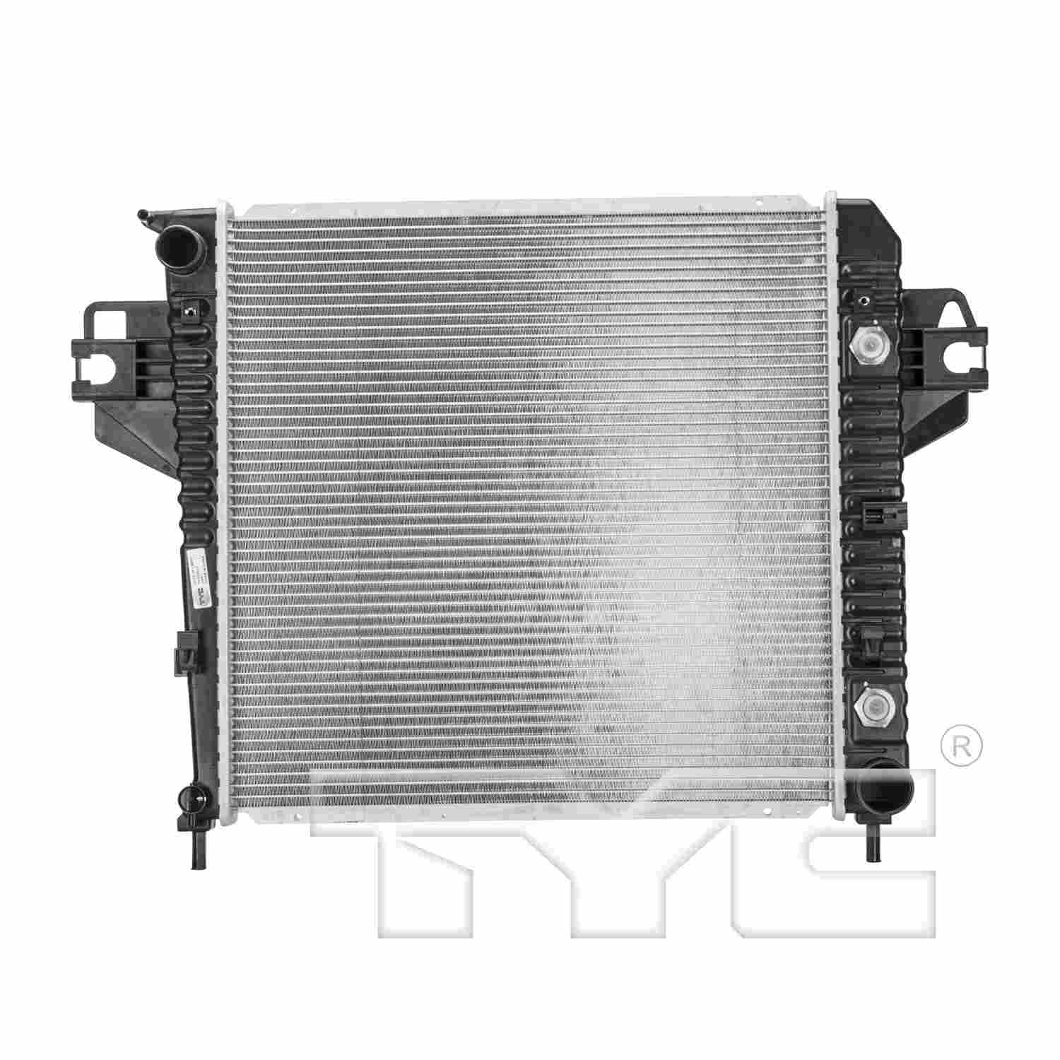 TYC TYC Radiator  top view frsport 2481