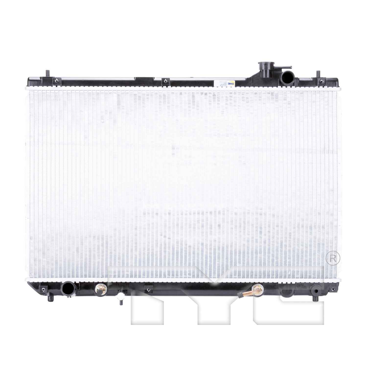 TYC TYC Radiator  top view frsport 2542