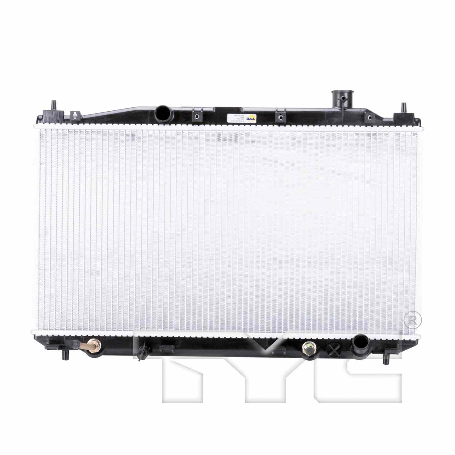 TYC TYC Radiator  top view frsport 2572