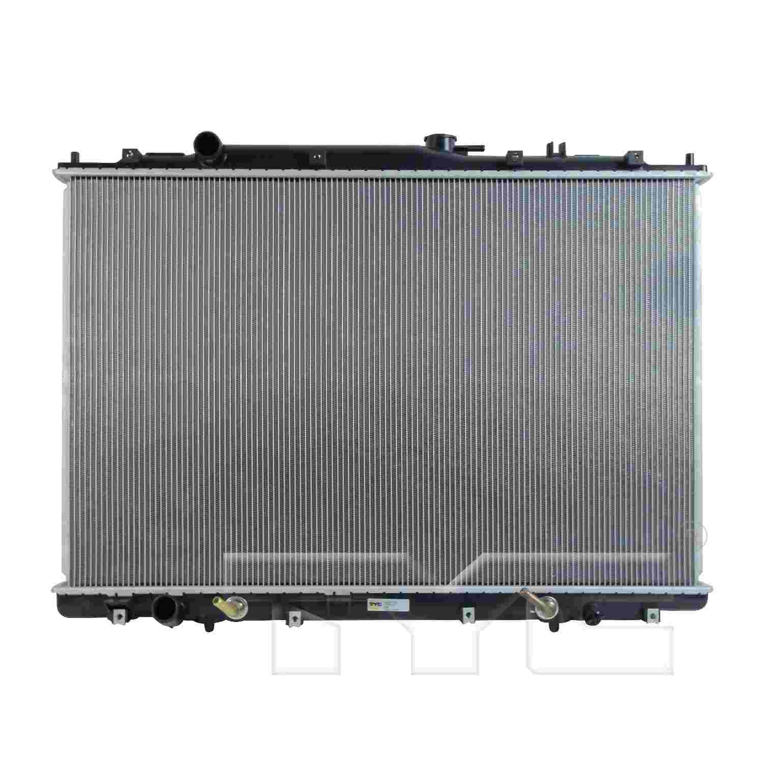 TYC TYC Radiator  top view frsport 2585