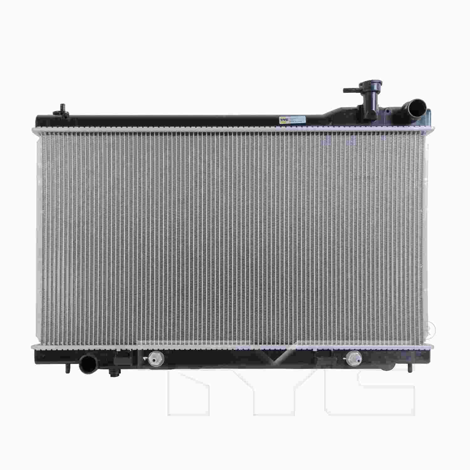 TYC TYC Radiator  top view frsport 2588