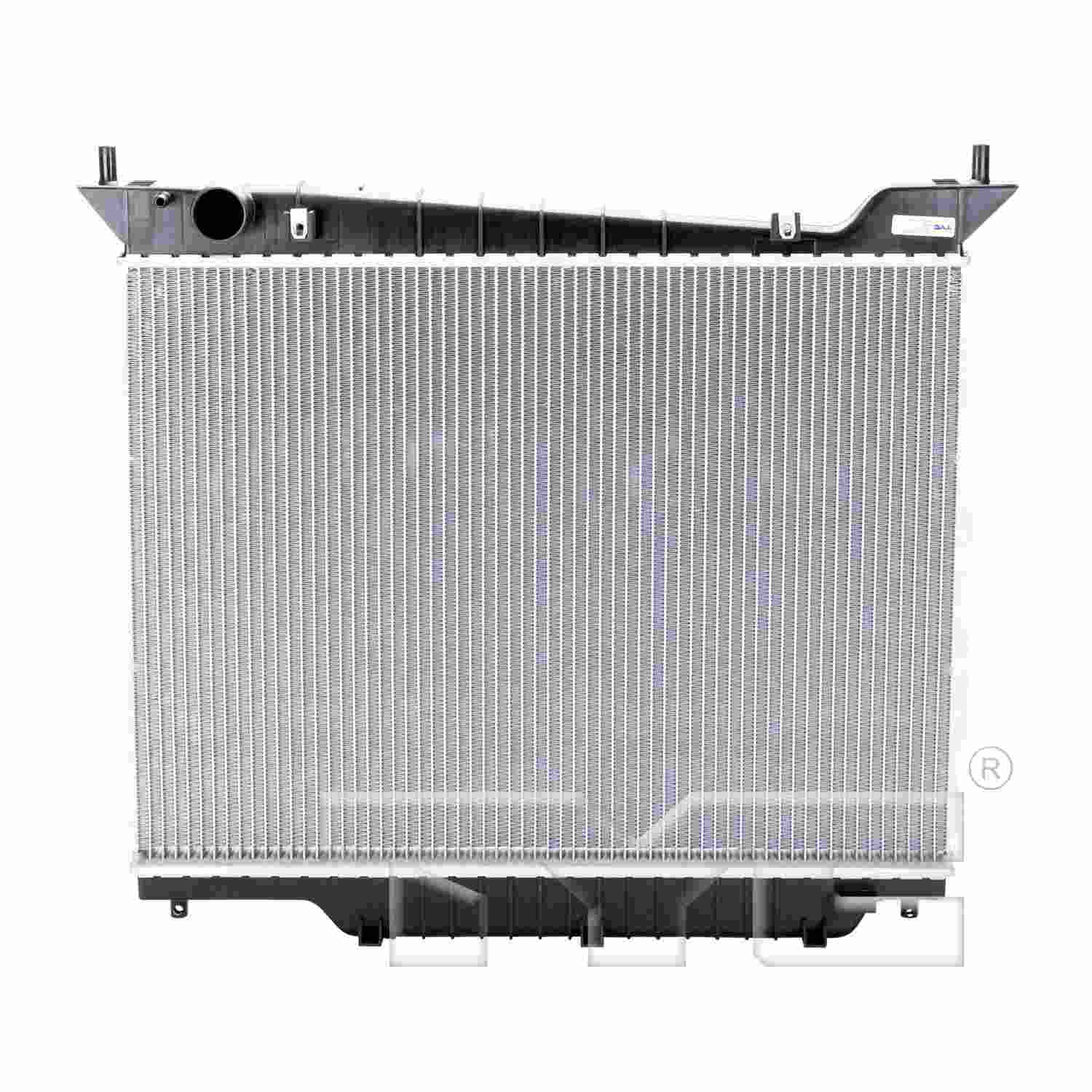 TYC TYC Radiator  top view frsport 2609