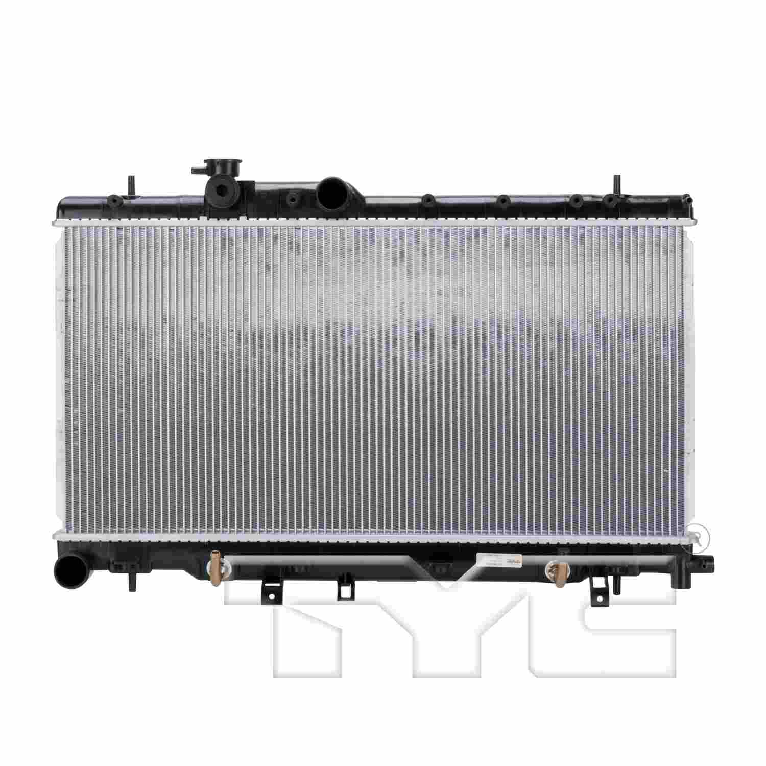 TYC TYC Radiator  top view frsport 2703