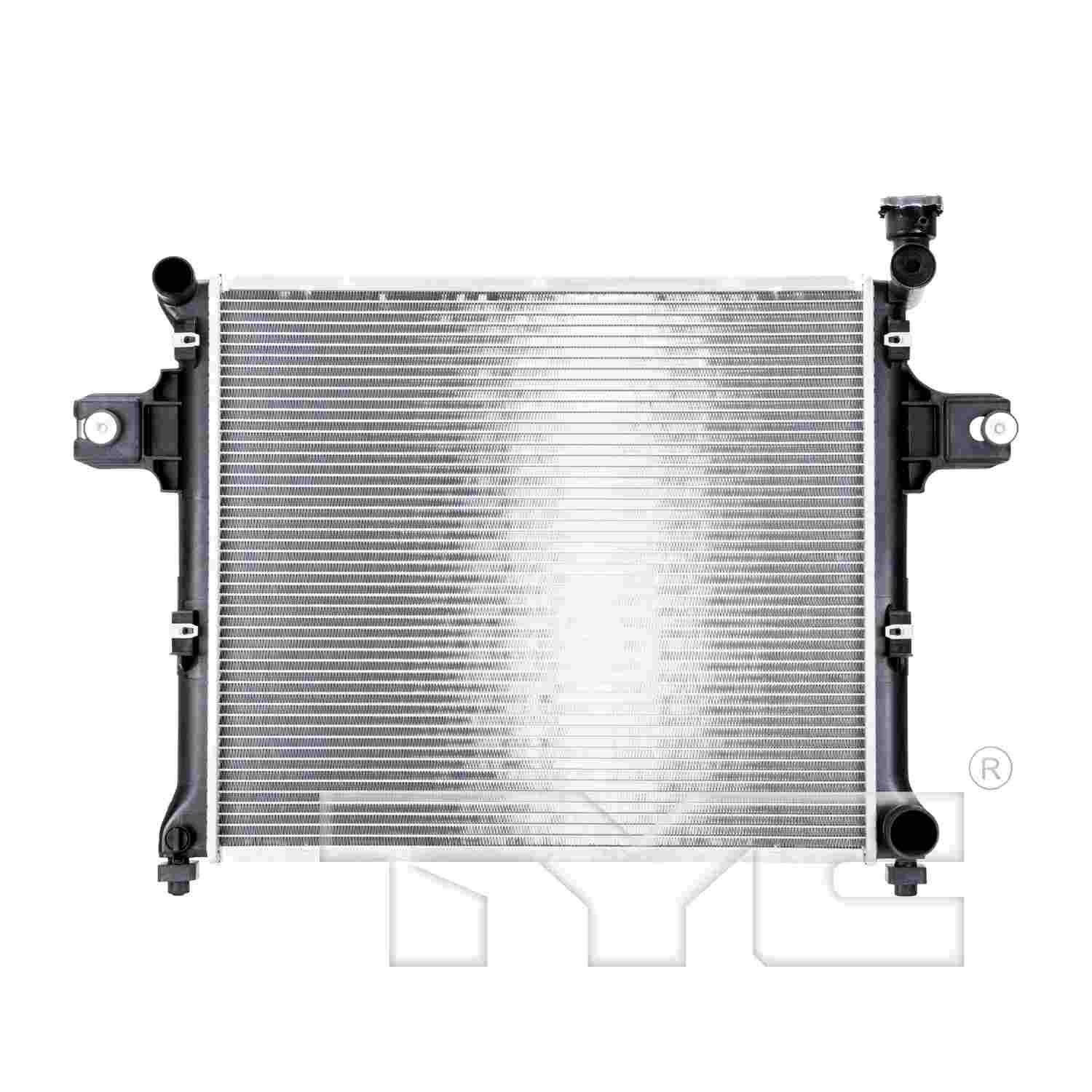 TYC TYC Radiator  top view frsport 2839