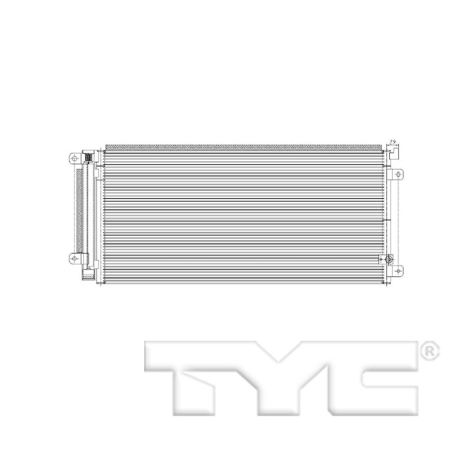 tyc a/c condenser  frsport 30008