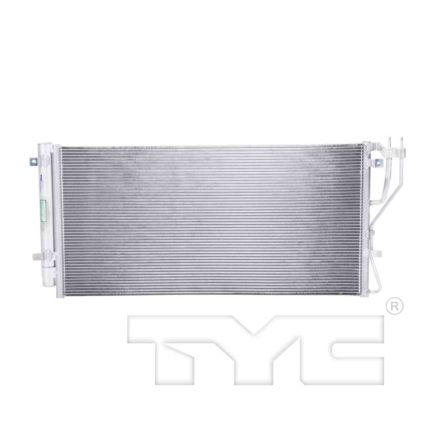 TYC A/C Condenser  top view frsport 3658