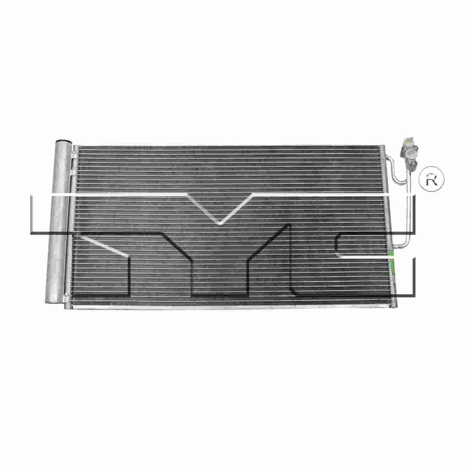 TYC A/C Condenser  top view frsport 3884