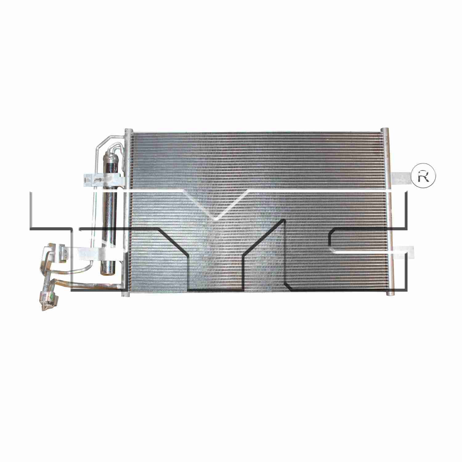 TYC A/C Condenser  top view frsport 3978