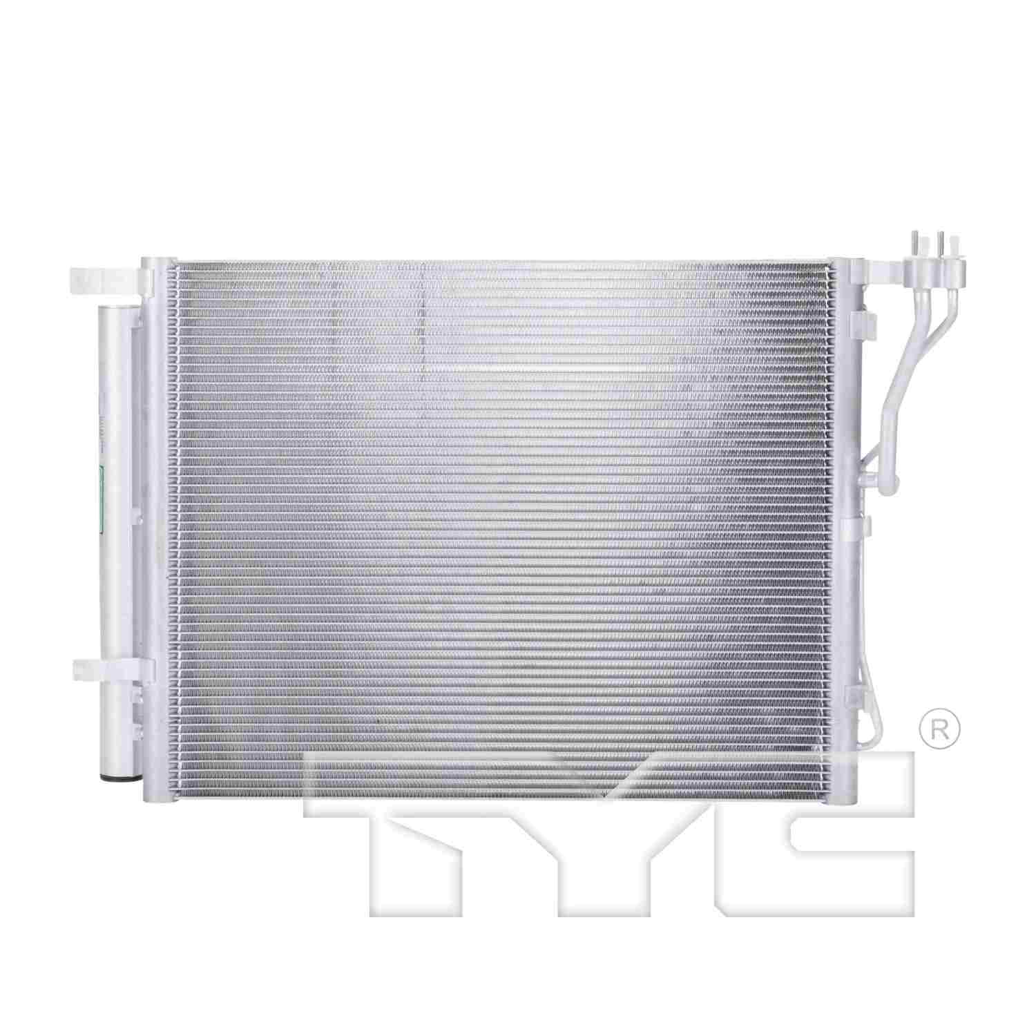 TYC A/C Condenser  top view frsport 3985