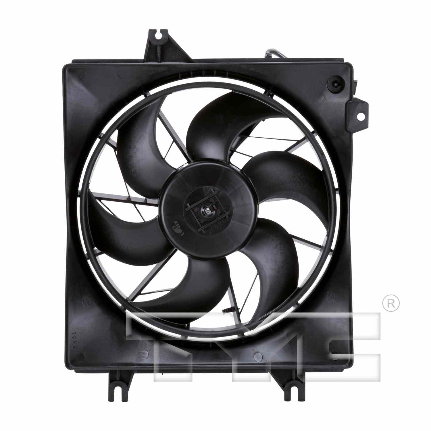 TYC Engine Cooling Fan Assembly  top view frsport 600480