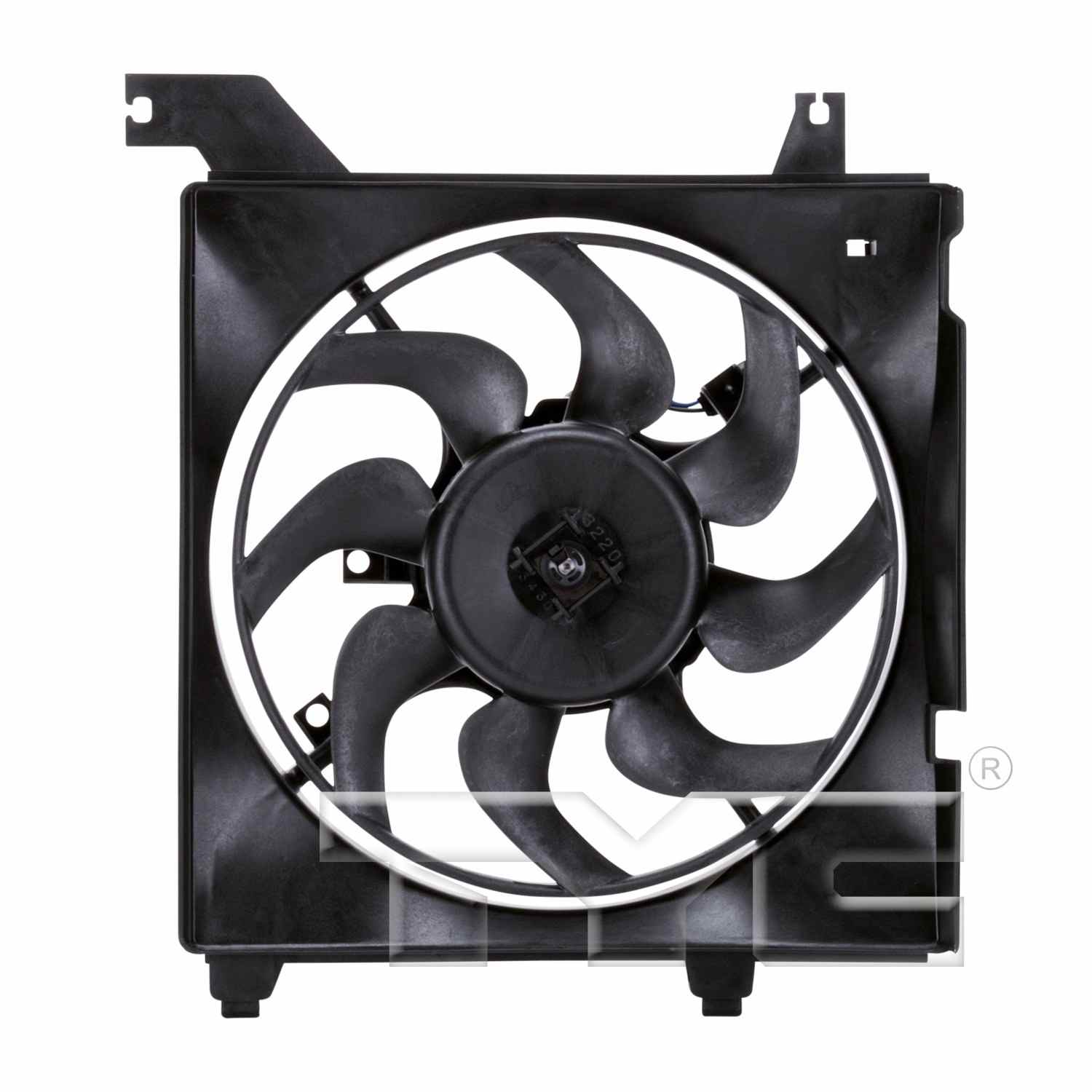 TYC Engine Cooling Fan Assembly  top view frsport 600580