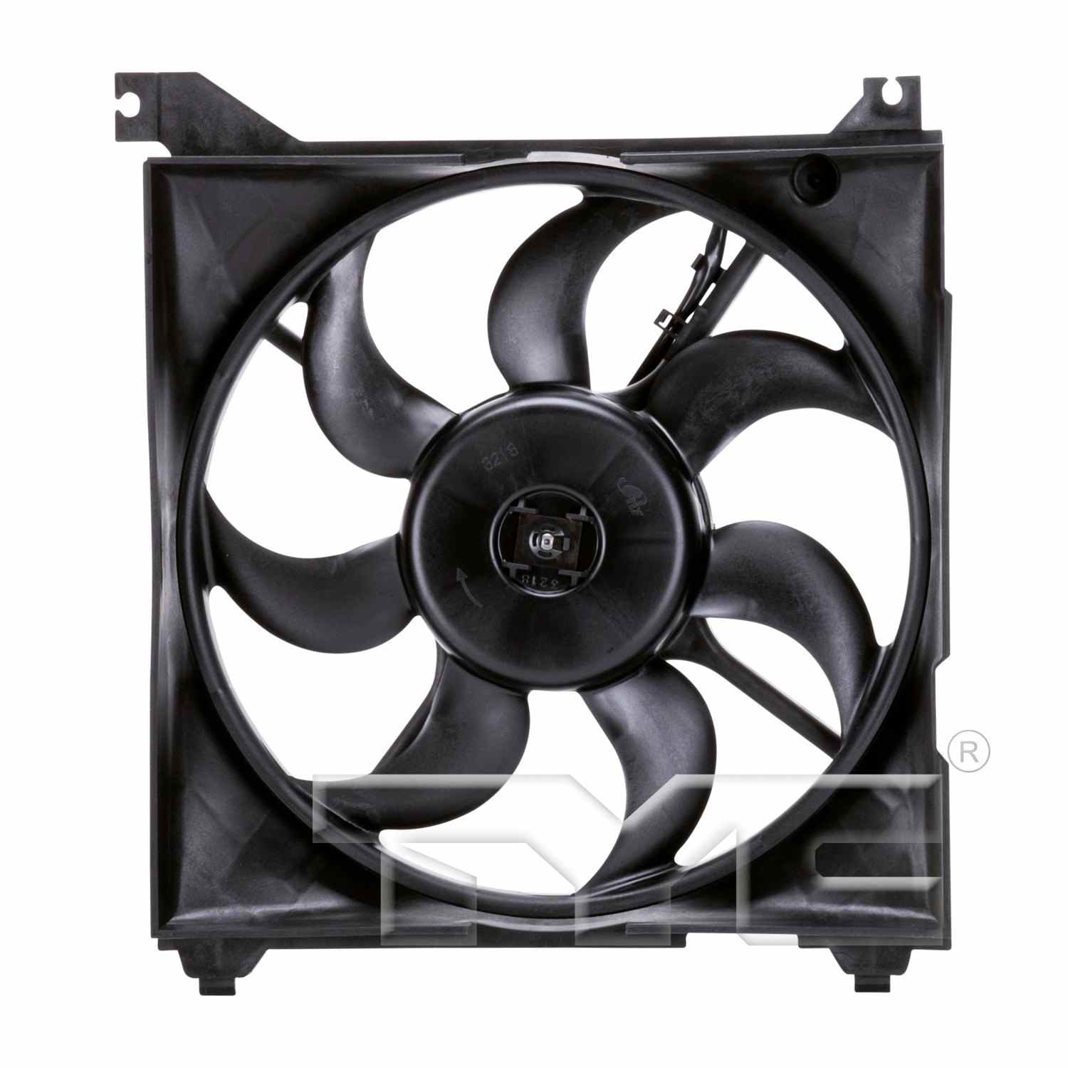 TYC Engine Cooling Fan Assembly  top view frsport 600700