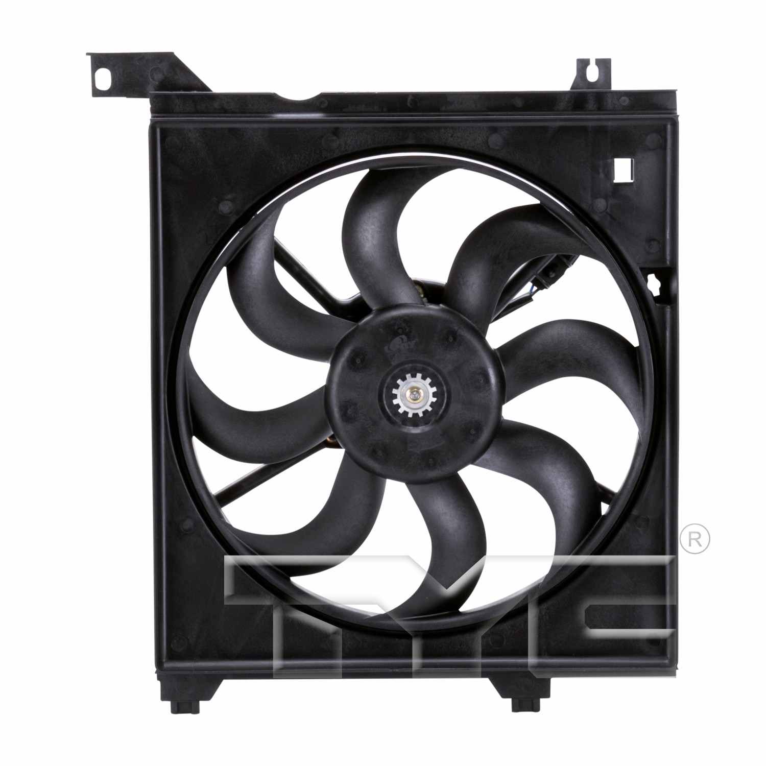 TYC Engine Cooling Fan Assembly  top view frsport 600890