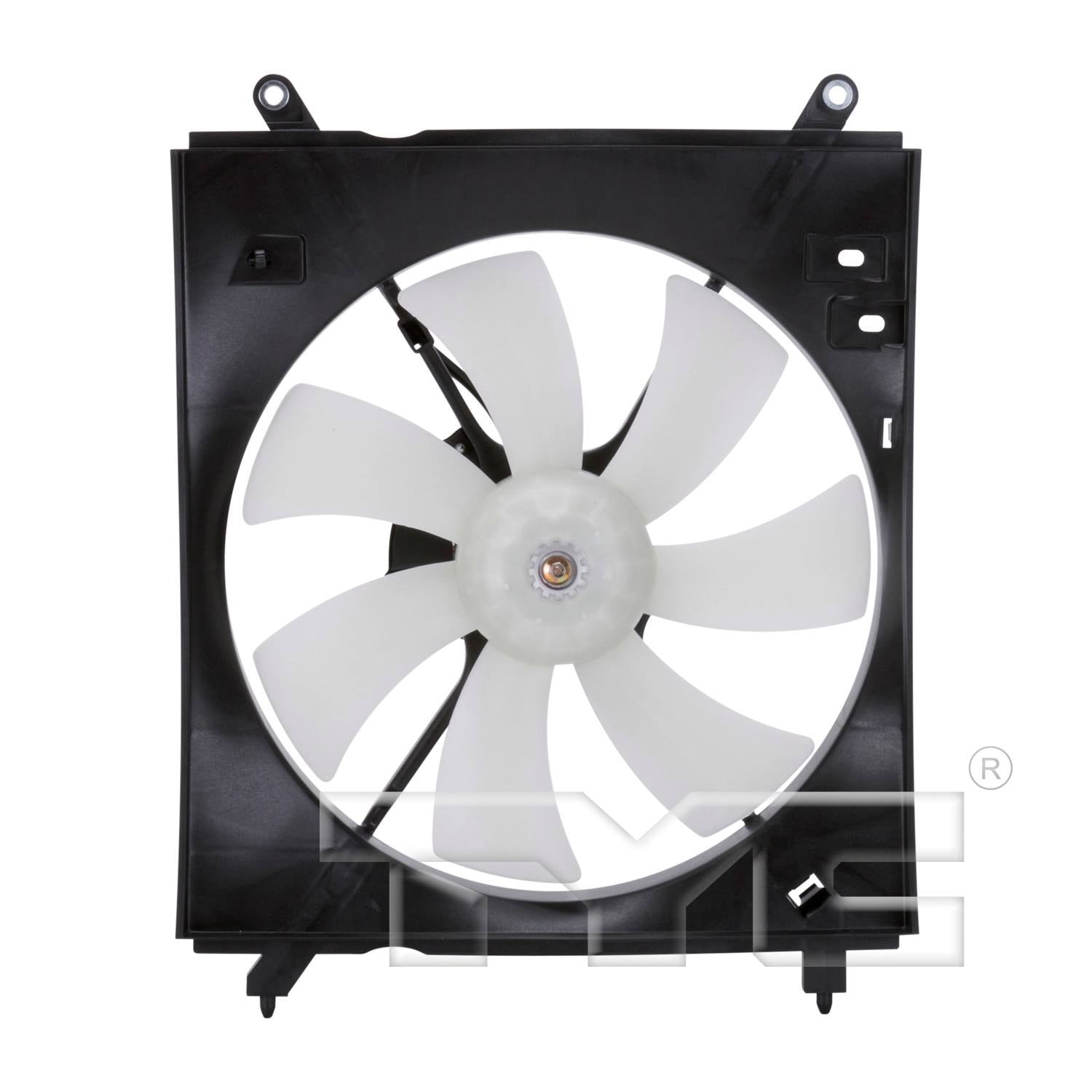 TYC A/C Condenser Fan Assembly  top view frsport 610110