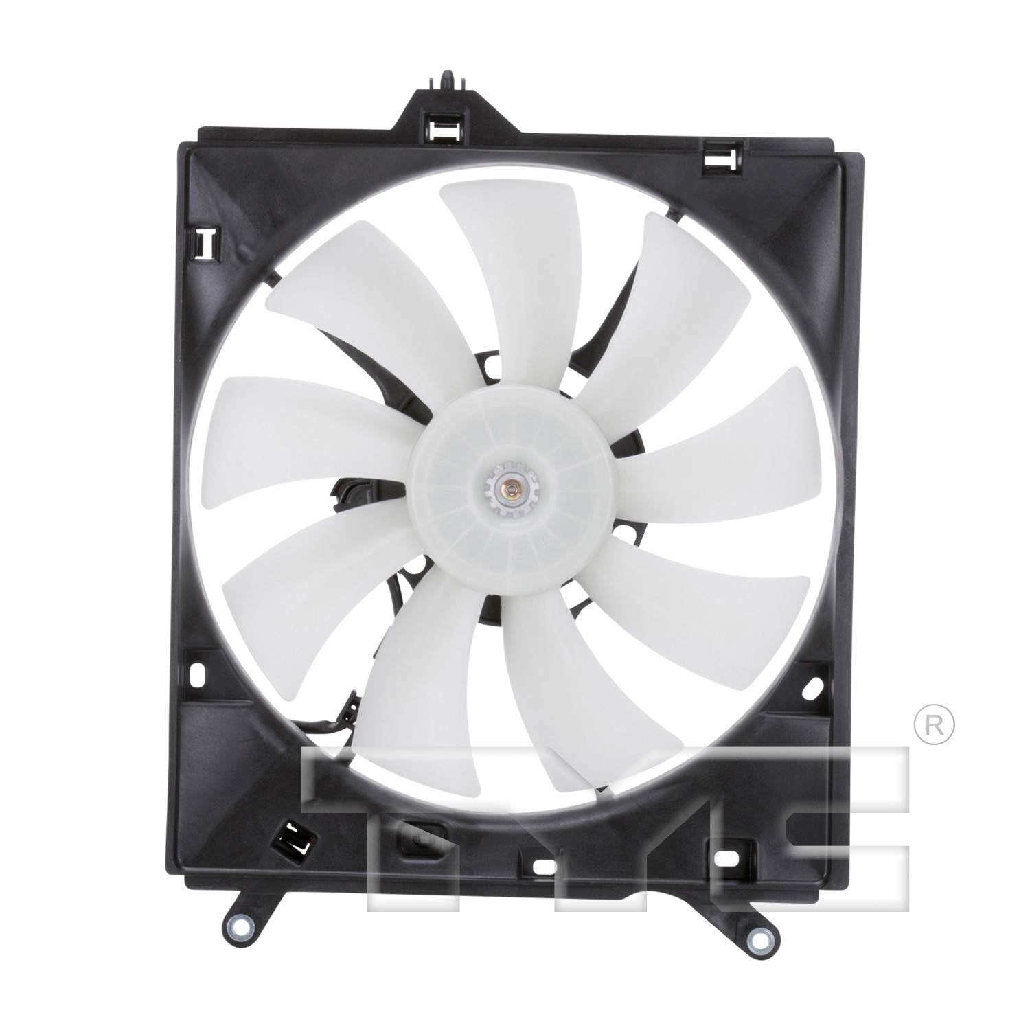 TYC A/C Condenser Fan Assembly  top view frsport 610370