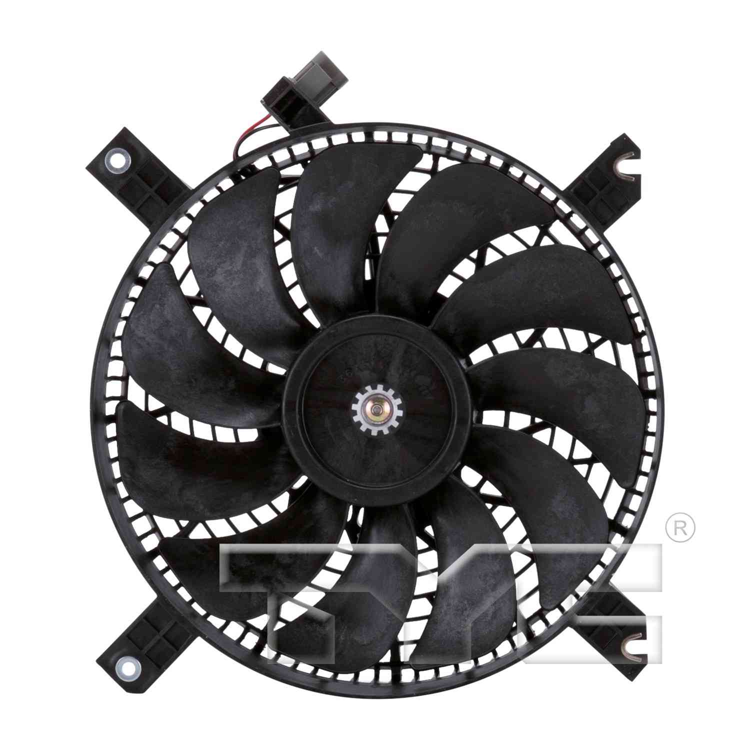 TYC A/C Condenser Fan Assembly  top view frsport 610650