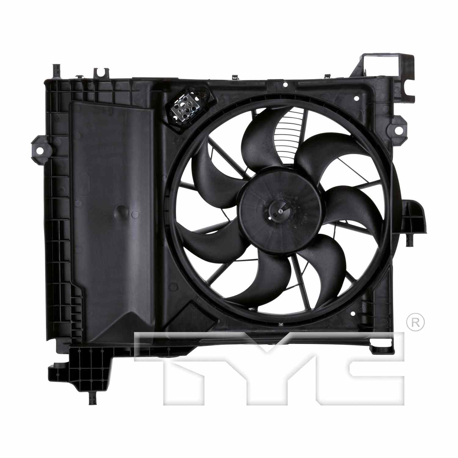 TYC A/C Condenser Fan Assembly  top view frsport 610830