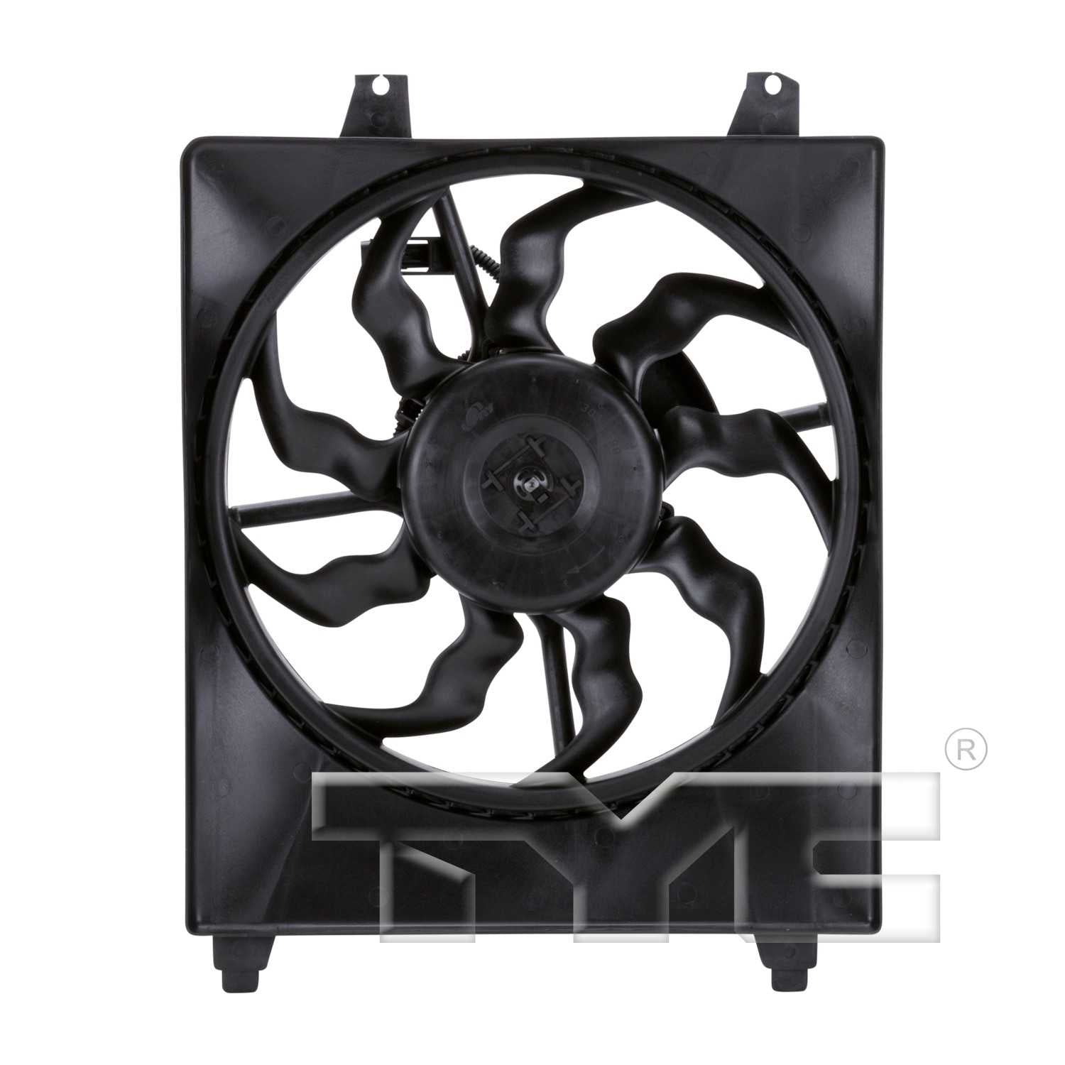 TYC A/C Condenser Fan Assembly  top view frsport 611000