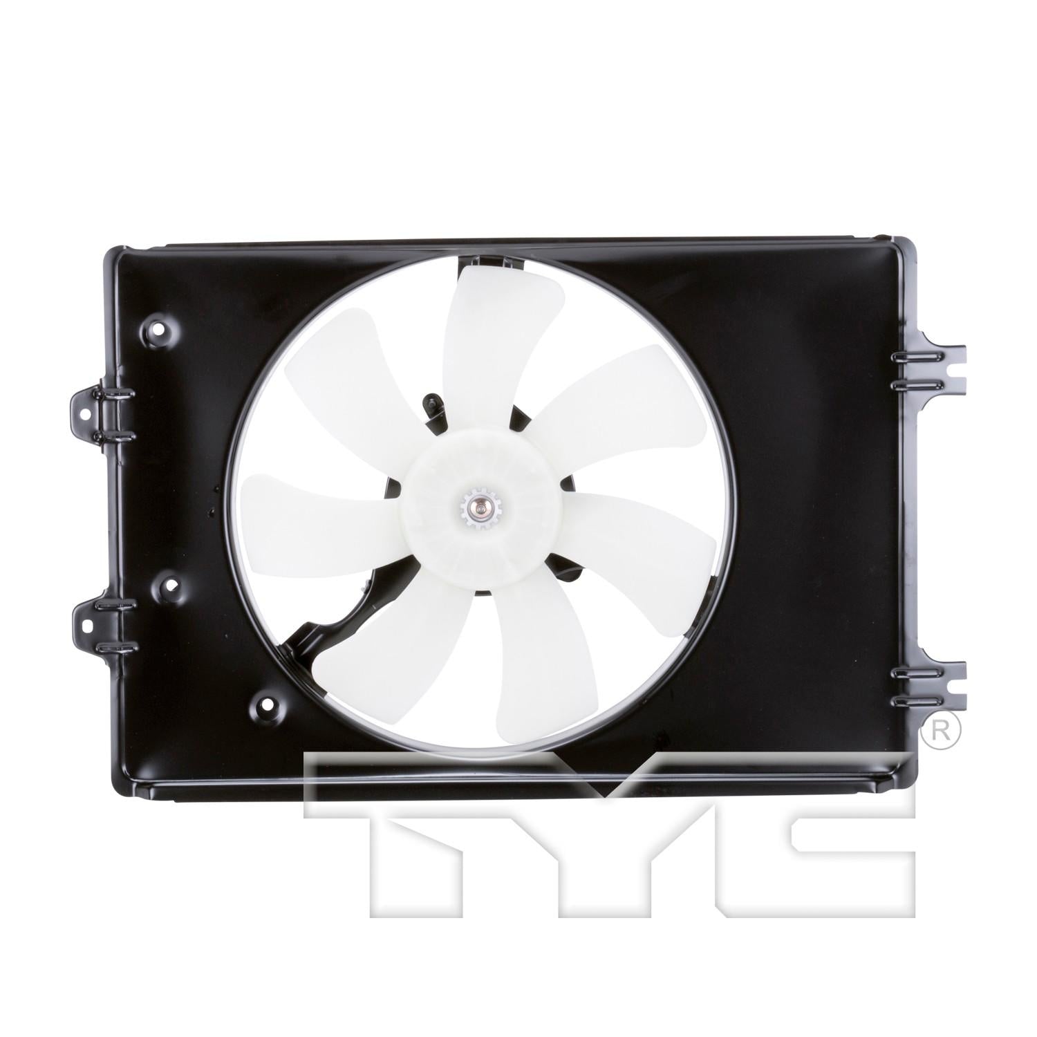 TYC A/C Condenser Fan Assembly  top view frsport 611060