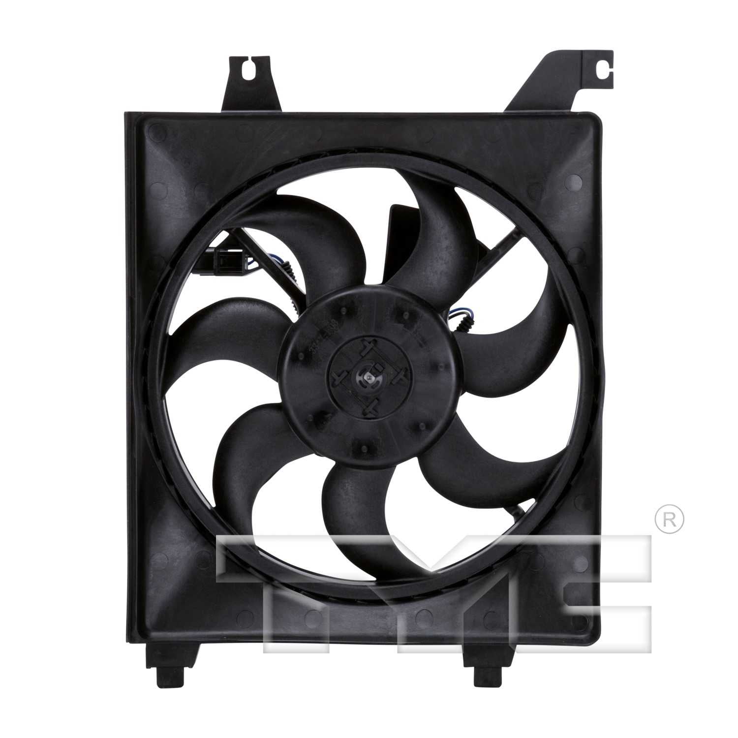 TYC A/C Condenser Fan Assembly  top view frsport 611080