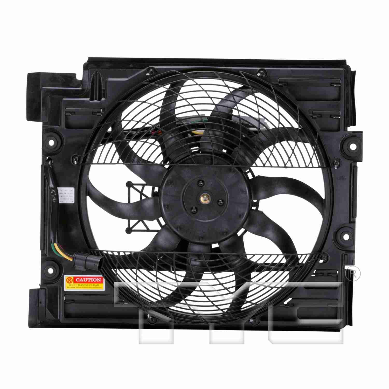 TYC A/C Condenser Fan Assembly  top view frsport 611220