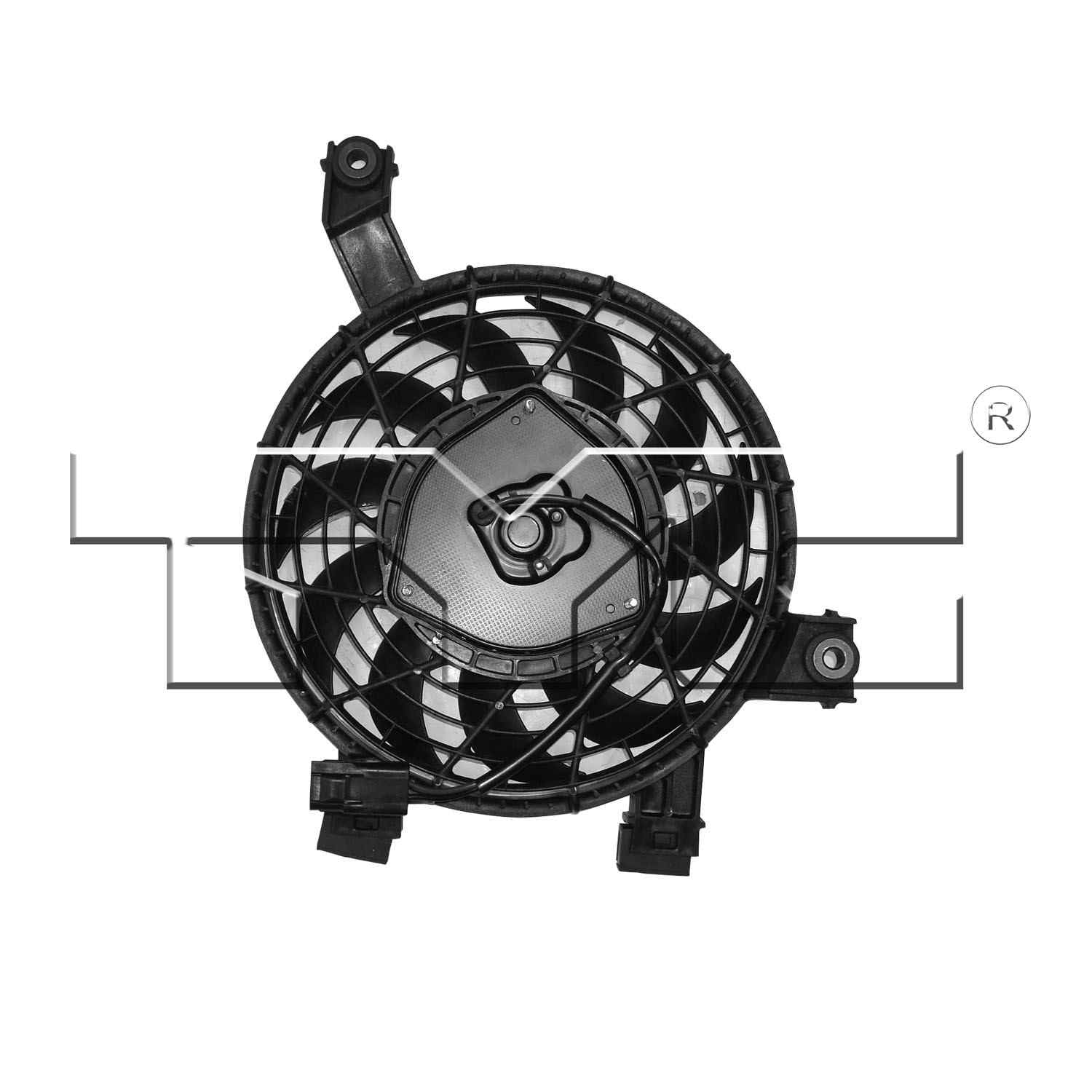 TYC A/C Condenser Fan Assembly  top view frsport 611270