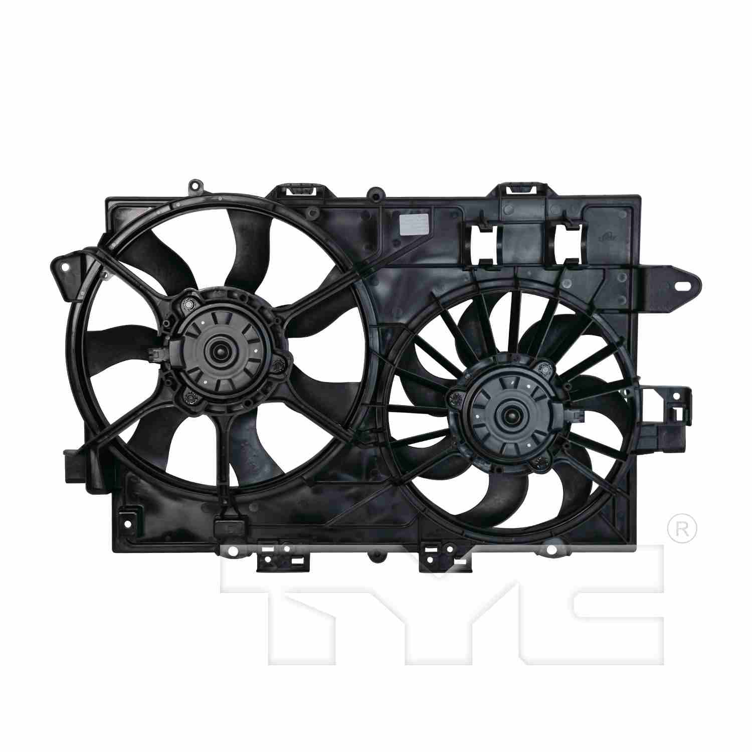 tyc dual radiator and condenser fan assembly  frsport 621670