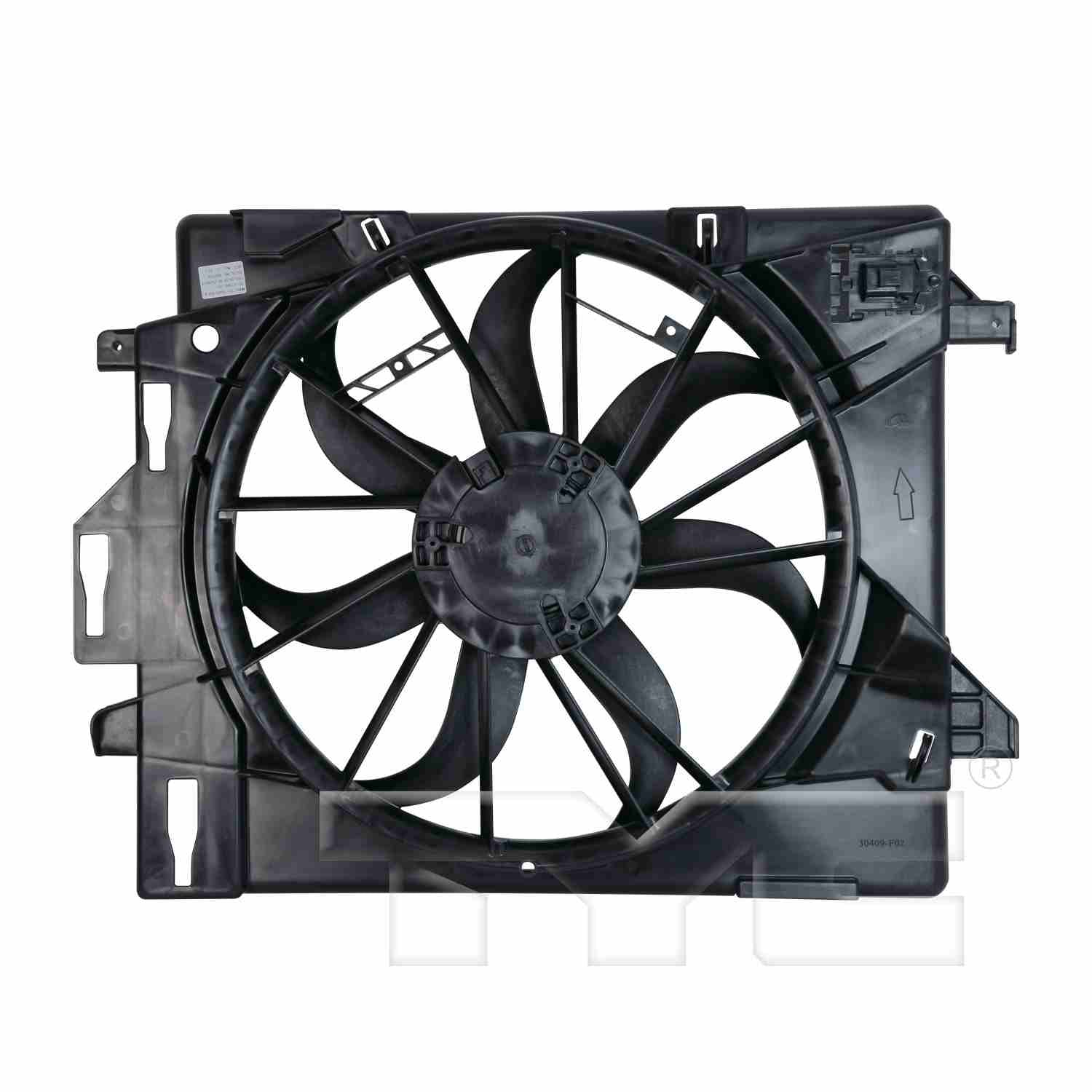 tyc dual radiator and condenser fan assembly  frsport 621860