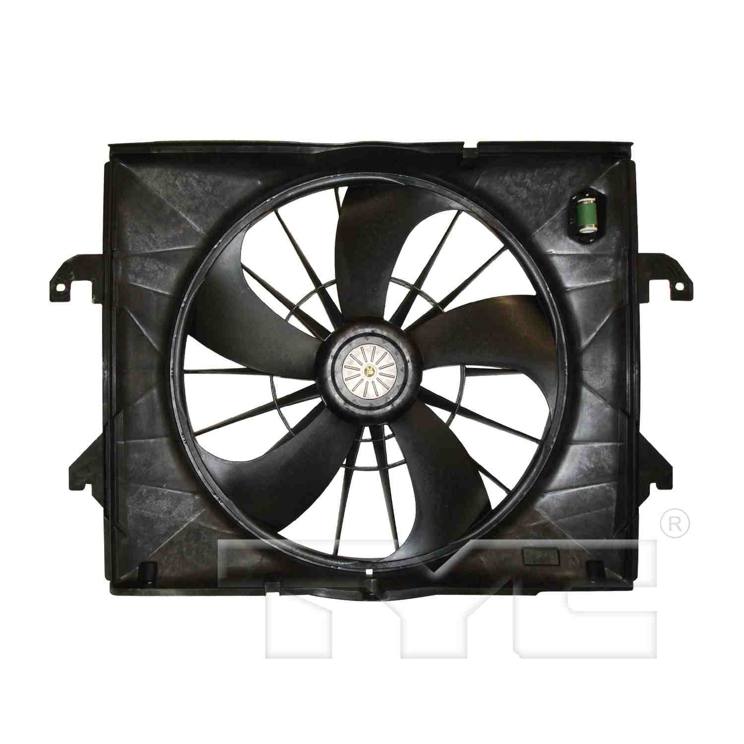 TYC Engine Cooling Fan Assembly  top view frsport 622320