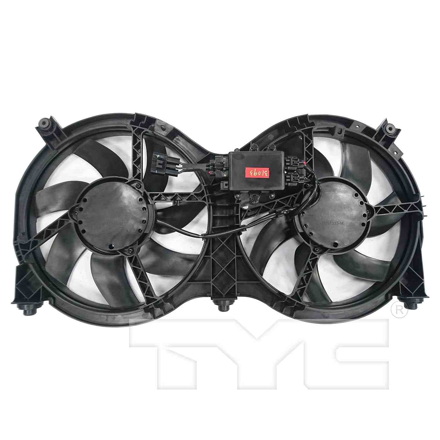 tyc dual radiator and condenser fan assembly  frsport 623760