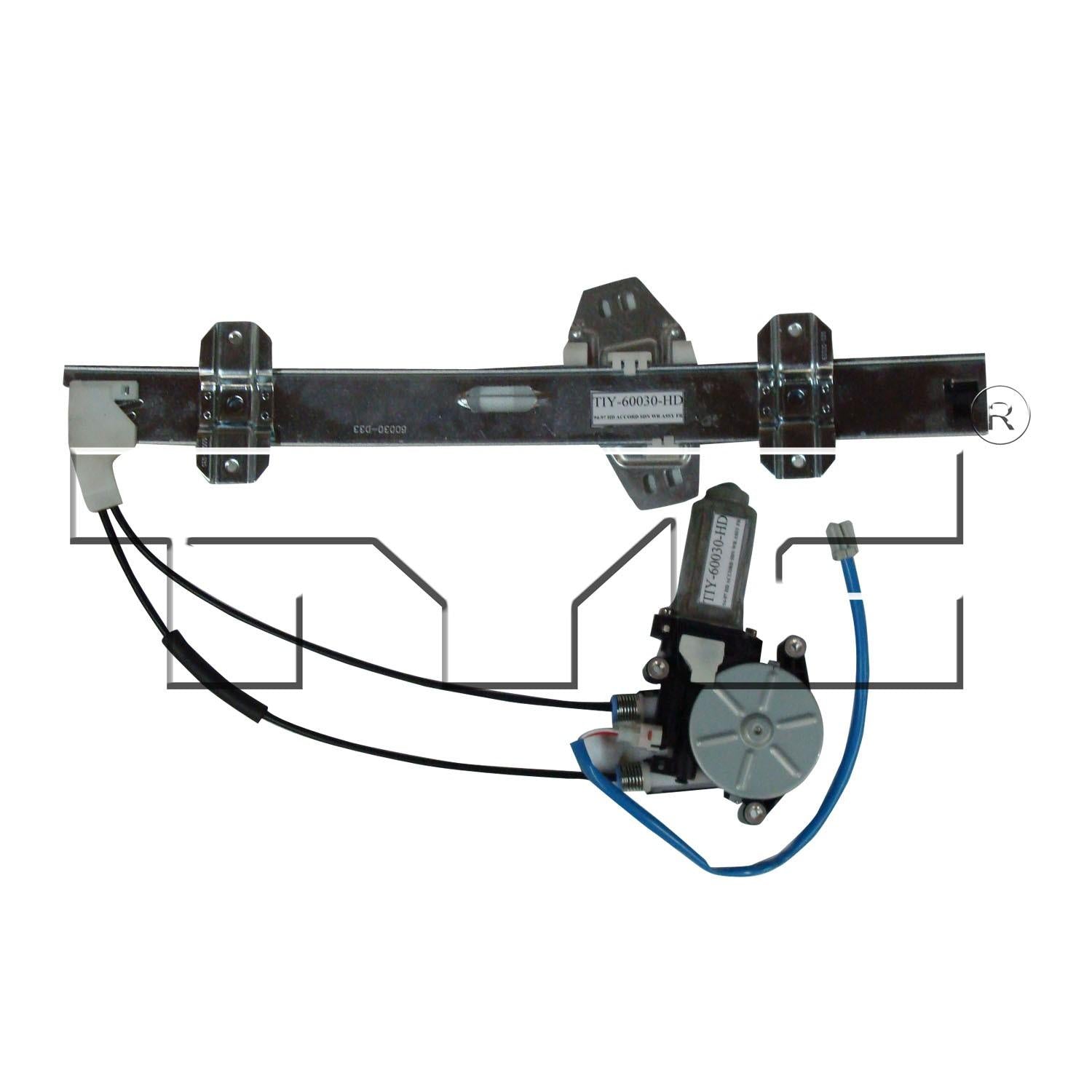 TYC Power Window Motor and Regulator Assembly  top view frsport 660059