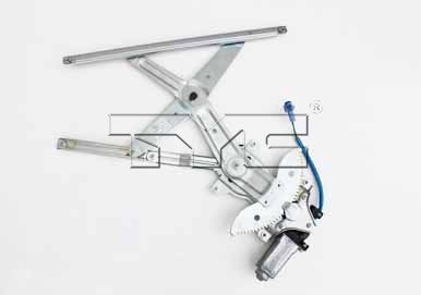 TYC Power Window Motor and Regulator Assembly  top view frsport 660094