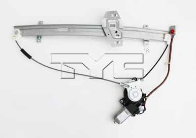 TYC Power Window Motor and Regulator Assembly  top view frsport 660112