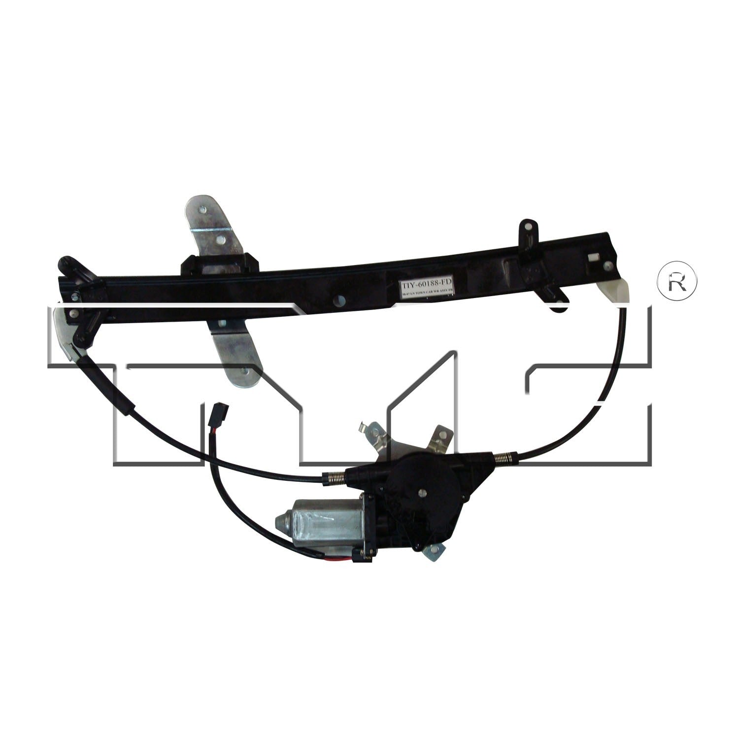 TYC Power Window Motor and Regulator Assembly  top view frsport 660231