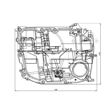 tyc power window motor and regulator assembly  frsport 660484