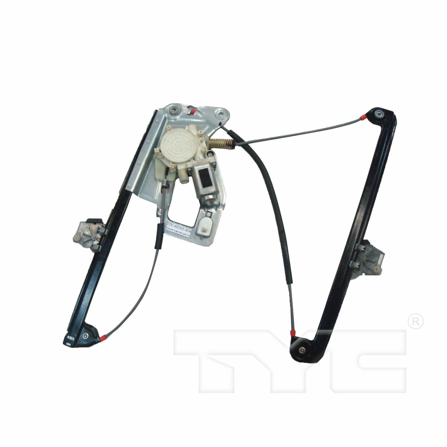 TYC Power Window Motor and Regulator Assembly  top view frsport 660500