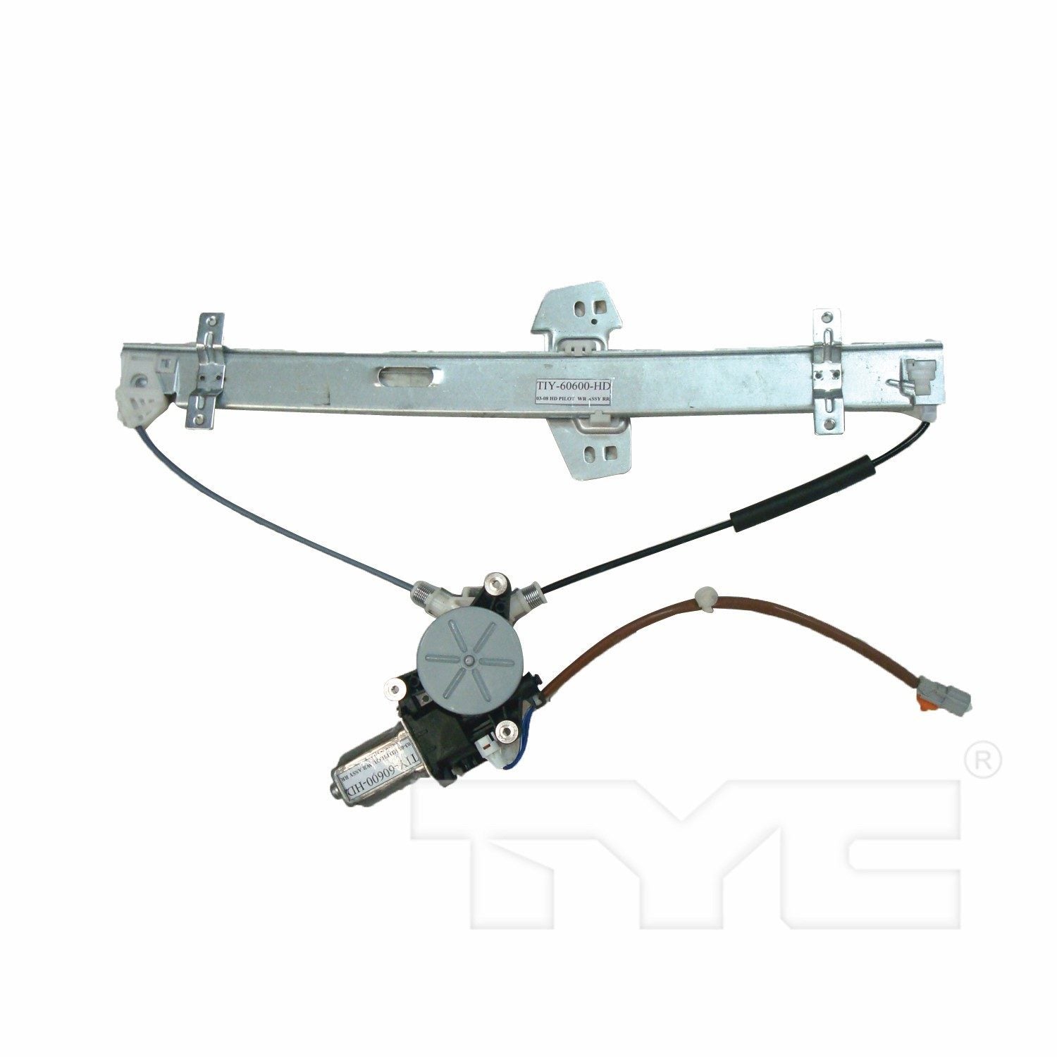 TYC Power Window Motor and Regulator Assembly  top view frsport 660501