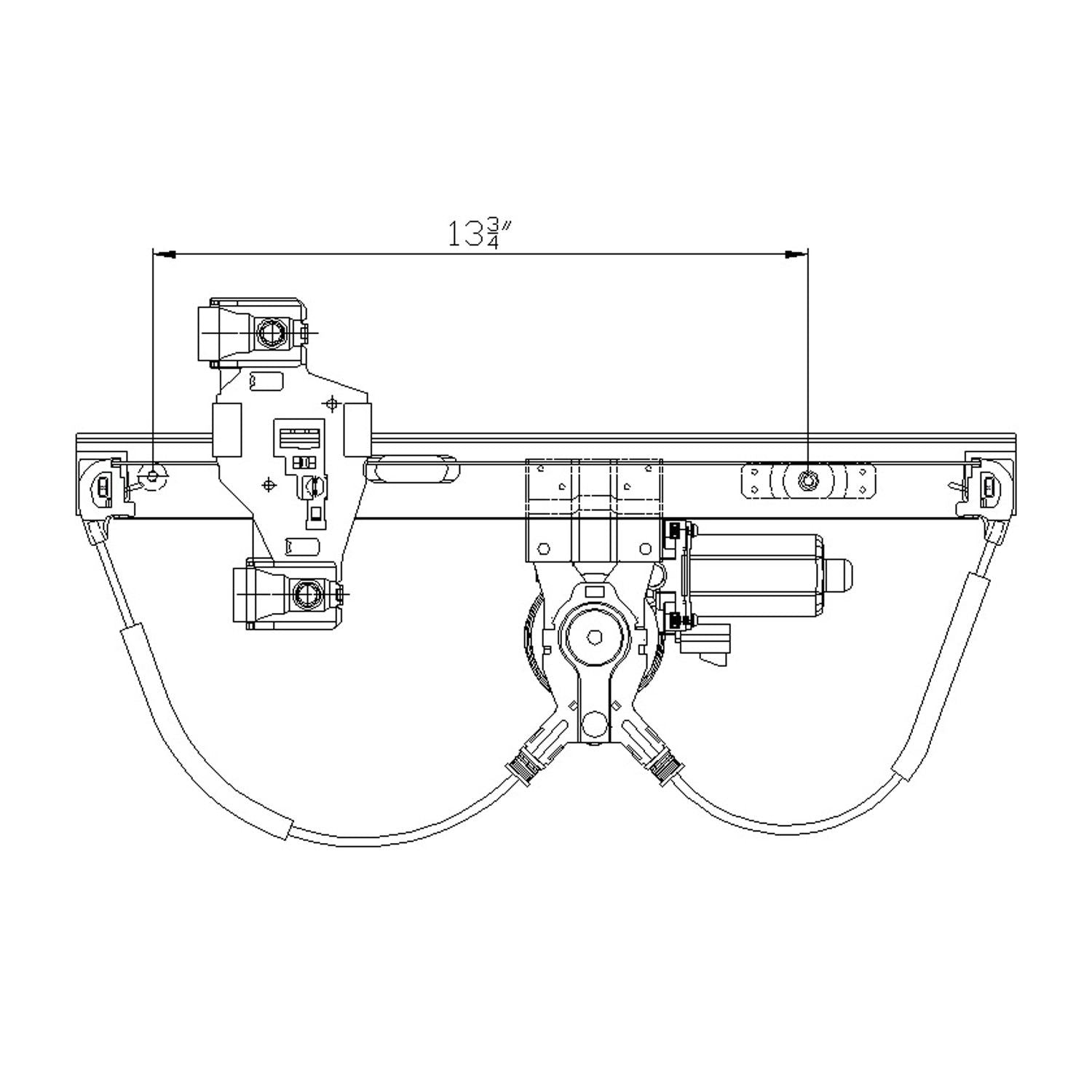 tyc power window motor and regulator assembly  frsport 660510