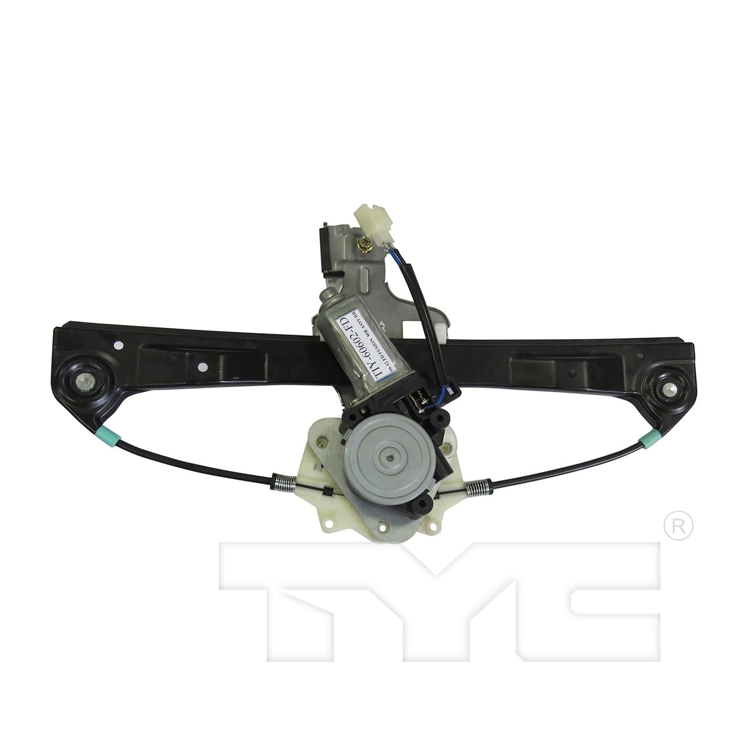 TYC Power Window Motor and Regulator Assembly  top view frsport 660525