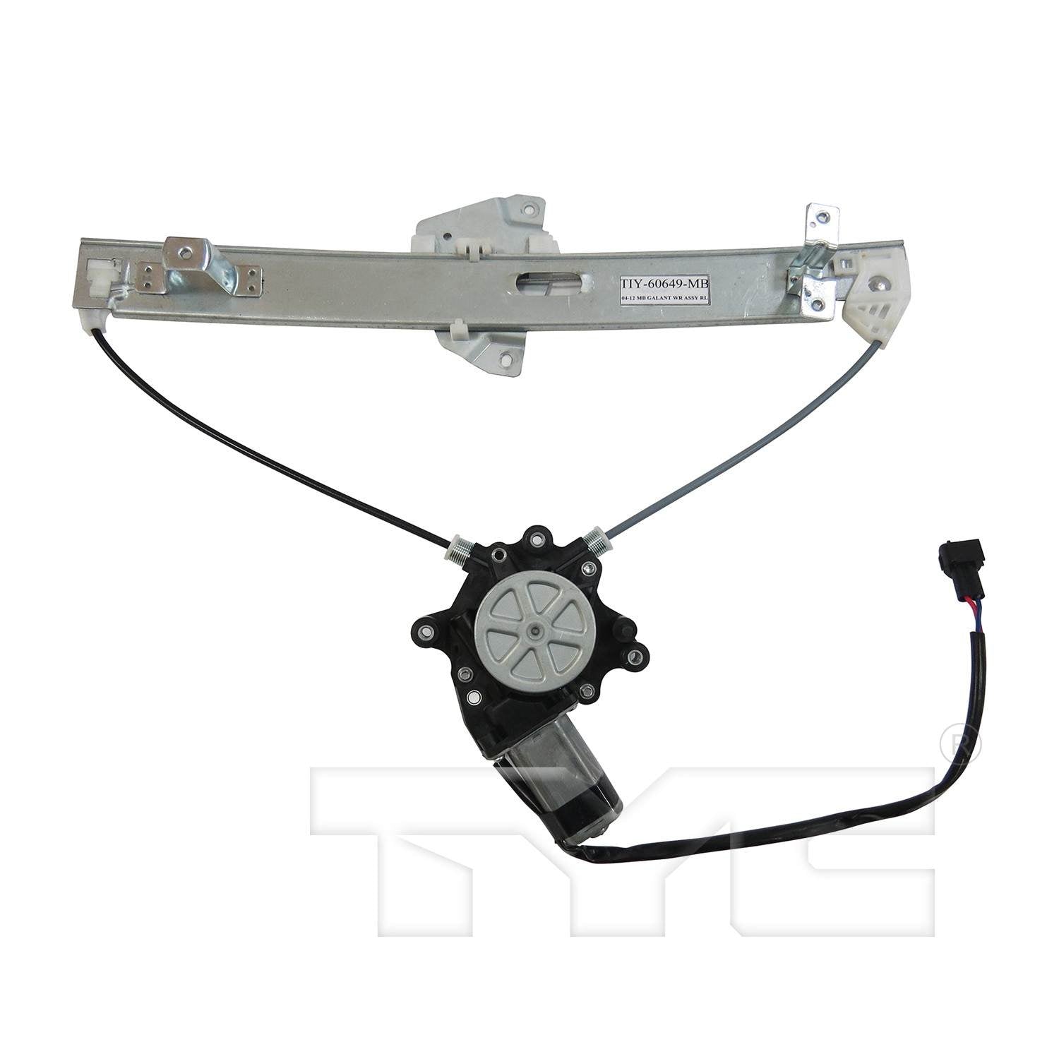 TYC Power Window Motor and Regulator Assembly  top view frsport 660568