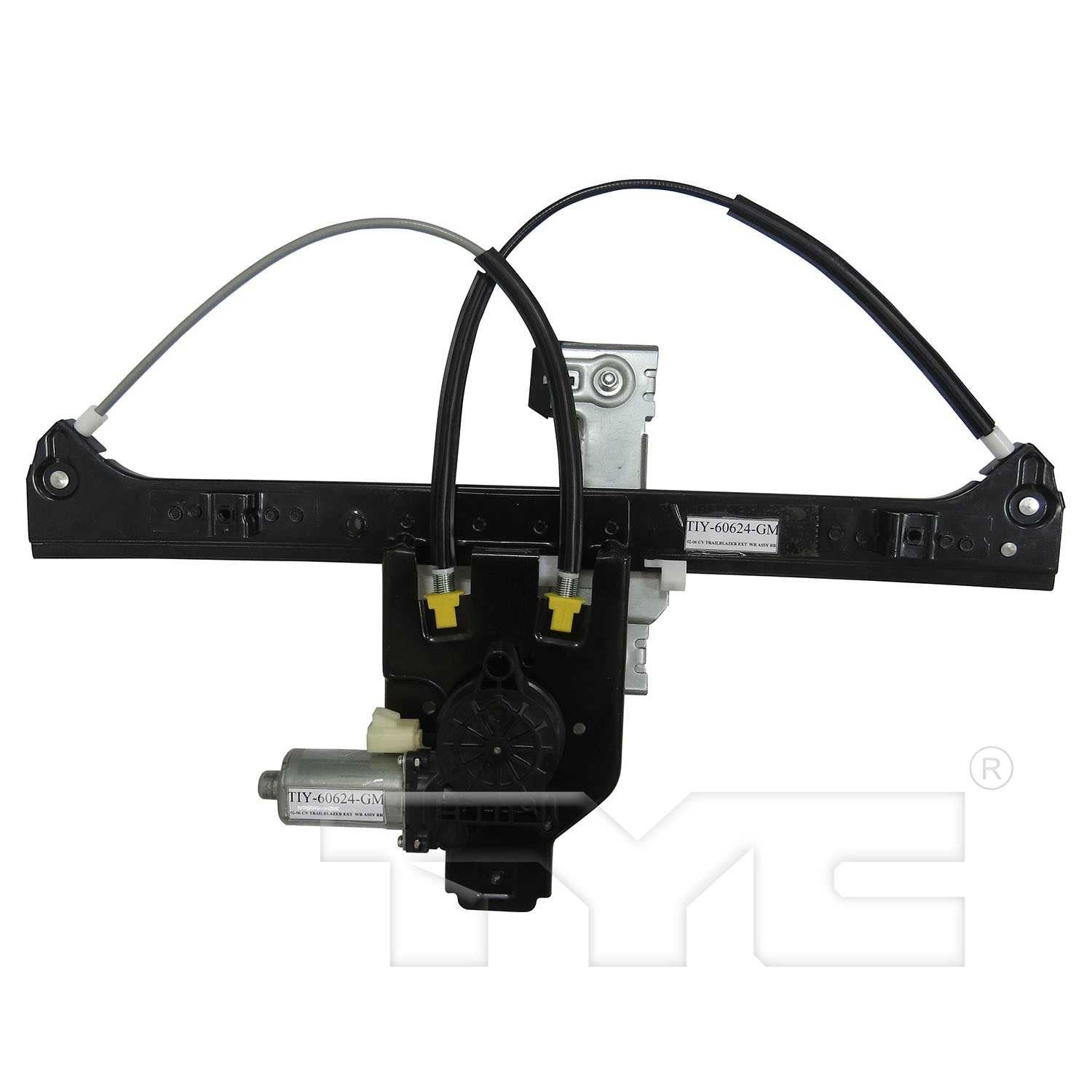 TYC Power Window Motor and Regulator Assembly  top view frsport 660571