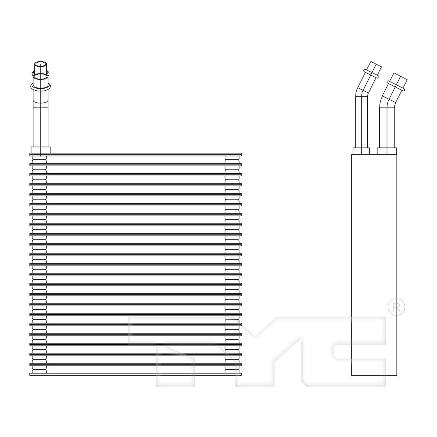 tyc a/c evaporator core  frsport 97150