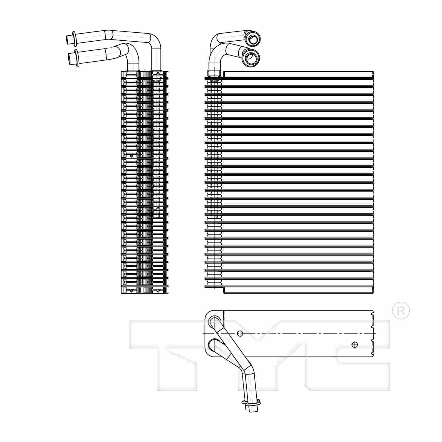 tyc a/c evaporator core  frsport 97192