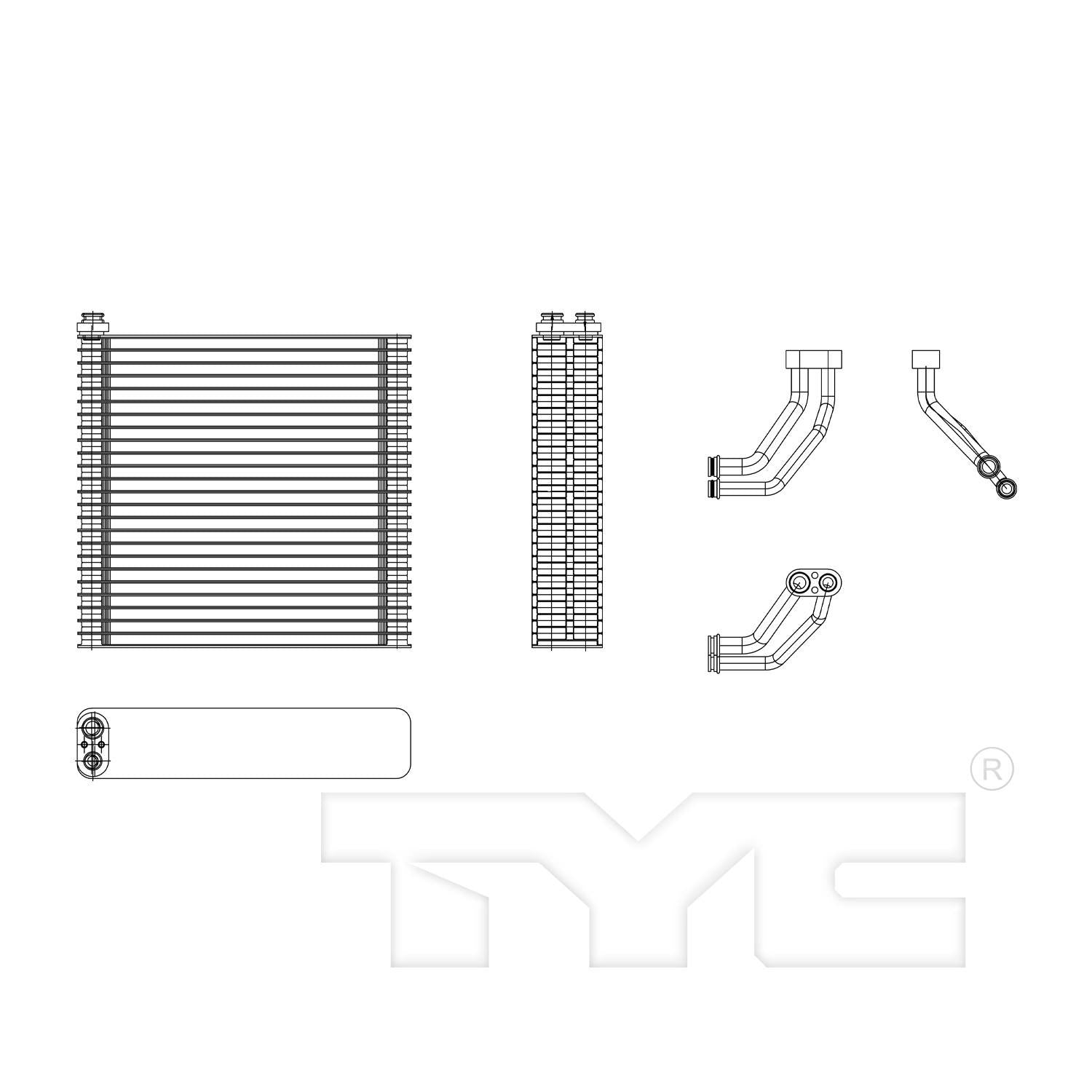 tyc a/c evaporator core  frsport 97200